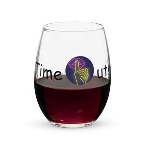 Timeout Stemless Wine Glass – Limited Edition (15 oz)